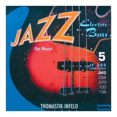 Thomastik-Infeld JF345 Jazz Flat Wound Long Scale 5-snarig