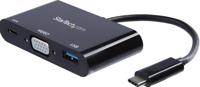 .com USB-C naar VGA multifunctionele adapter met Power Delivery en USB-A poort - USB Type-C naar VGA - USB C laptop reisadapter - Dockingstation - USB-C  Thunderbolt 3 - VGA