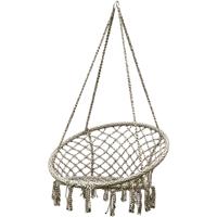 Viking Choice  Hangmat ooievaarsnest hangstoel 80x60cm grijs crème