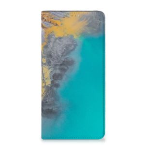 Samsung Galaxy A14 4G Standcase Marble Blue Gold