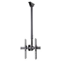 Hama 118655 TV Plafondbeugel, Zwenkbaar, Kantelbaar, In Hoogte Verstelbaar, Houder Voor TV Met 81 – 165 cm Diagonaal (32 Tot 65 inch), Tot 50 Kg, Zwart