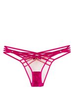 Agent Provocateur culotte Rubi à ornements en cristal - Rose