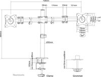 Neomounts by Newstar Select monitor bureausteun - thumbnail