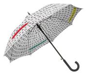 Fisura paraplu Words kleurveranderend 106 x 87 cm polyester wit