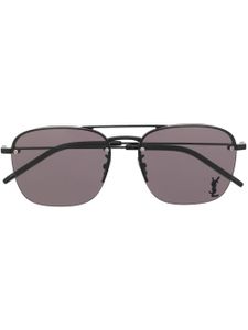 Saint Laurent lunettes de soleil à verres teintés - Noir