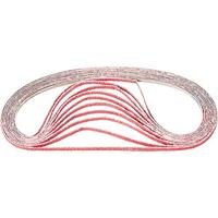 PFERD 799314 korte banden BA, uitvoering keramische korrel Co-Cool, 40 korrelgrootte, 610 mm x 6 mm, 100 stuks