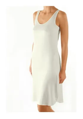 Onderjurk lang 100CM - Neglige - Anti statisch - Zwart, wit, champagne, beige - 42 - 42