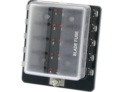 TRU COMPONENTS TC-R3-76-01-3L110 Autozekeringhouder Met statusaanduiding Geschikt voor Platte zekering standaard 30 A 32 V/DC 1 stuk(s)