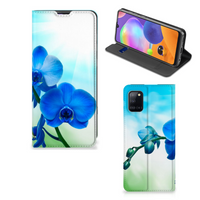 Samsung Galaxy A31 Smart Cover Orchidee Blauw - Cadeau voor je Moeder