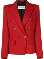 Alexandre Vauthier blazer en laine à boutonnière croisée - Rouge