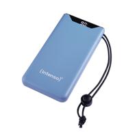 Intenso F10000 Powerbank 10000 mAh Quick Charge, Power Delivery LiPo USB-A, USB-C Blauw Statusweergave