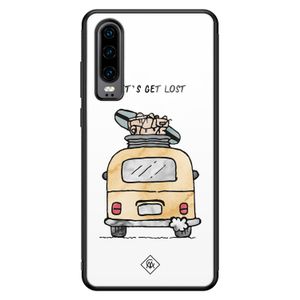 Huawei P30 glazen hardcase - Let's get lost