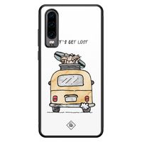 Huawei P30 glazen hardcase - Let's get lost - thumbnail