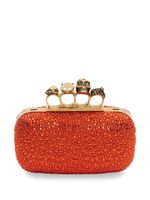 Alexander McQueen pochette à détail de tête de mort - Orange