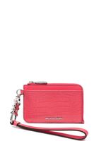 Michael Michael Kors porte-cartes à effet peau de crocodile - Rose