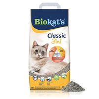 Biokat's Classic 3in1 zonder geur - Klompende kattenstrooisel met 3 verschillende korrelgroottes - 1 zak, Classic - zonder geur, 1 x 18 L, grijs