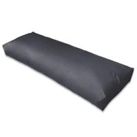 vidaXL Rugkussen 120x40x10 cm gestoffeerd grijs