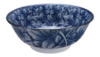 Blauw/Witte Kom - Mixed Bowls - 21 x 8cm 1000ml