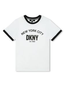 Dkny Kids t-shirt en coton à logo imprimé - Blanc