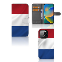 iPhone 14 Pro Bookstyle Case Nederlandse Vlag