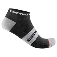 Castelli Lowboy 2 fietssokken zwart/wit unisex S-M