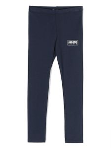 Kenzo Kids legging à logo imprimé - Bleu