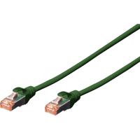 Digitus DK-1644-100/G RJ45 Netwerkkabel, patchkabel CAT 6 S/FTP 10.00 m Groen Halogeenvrij, Verdraaide paren, Snagless, Vlambestendig 1 stuk(s) - thumbnail