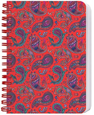 Cedon notitieboek A6 paisley karton/papier rood Cedon notitieboek A6 paisley karton/papier rood