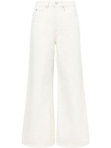 Proenza Schouler White Label jean court à patch logo - Blanc