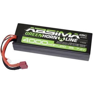 Absima LiPo accupack 7.4 V 4000 mAh Aantal cellen: 2 45 C Box hardcase T-stekkersysteem