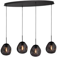 Masterlight Hanglamp Lava Oval 4x smoke glas Ø 24cm 2764-05-100-40-40561