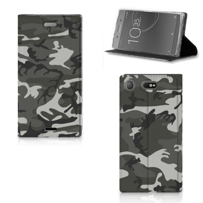 Sony Xperia XZ1 Compact Hoesje met Magneet Army Light
