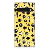 Silicone Back Case Google Pixel 6 Pro Punk Geel - thumbnail