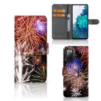 Samsung Galaxy S20 FE Wallet Case met Pasjes Vuurwerk - thumbnail