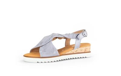 Gabor Damessandalen met sleehak, licht, extra breed (G), Azur 16, 38.5 EU