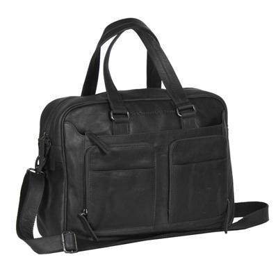 Chesterfield Business Schoudertas met Laptopvak 15'' Samual Zwart