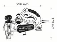 Bosch Professional GHO 40-82 C Elektrische schaafmachine Incl. koffer Schaafbreedte: 82 mm 850 W Felsdiepte (max.): 24 mm - thumbnail