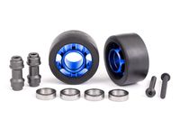 Traxxas - Wheels, wheelie bar, 6061-T6 aluminum (blue-anodized) (TRX-7775X) - thumbnail