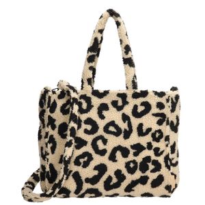 Beagles Fluffy Teddy Shopper/Schoudertas Navarra Leopard Beige