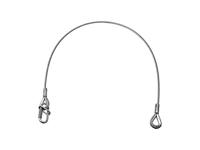 EUROLITE Veiligheidskabel UNV-5 3x600mm tot 5kg sil