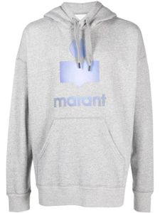 MARANT logo-print drawstring hoodie - Gris