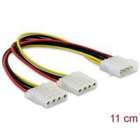 DeLOCK Y-Cable Power > 2x 4pin Molex 0,11 m - thumbnail