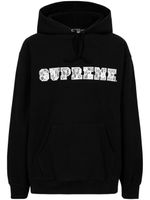 Supreme hoodie à logo en dentelle - Noir - thumbnail