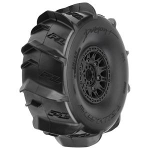 Proline 1/7 Dumont Sand/Snow F/R Tires MTD 17mm Black Raid (2): Mojave/UDR