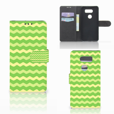 LG V30 Telefoon Hoesje Waves Green LG V30 Telefoon Hoesje Waves Green