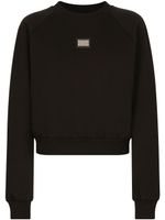 Dolce & Gabbana sweat à plaque logo - Noir