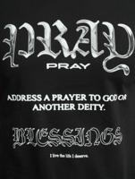Mister Tee / t-shirt Pray Variation in zwart