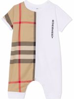 Burberry Kids combinaison à motif Vintage Check - Blanc - thumbnail