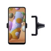 Shop4 - Samsung Galaxy A11 Autohouder Verstelbare Ventilatierooster Houder Zwart
