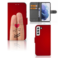 Samsung Galaxy S22 Wallet Case met Pasjes Liefde - Origineel Romantisch Cadeau - thumbnail